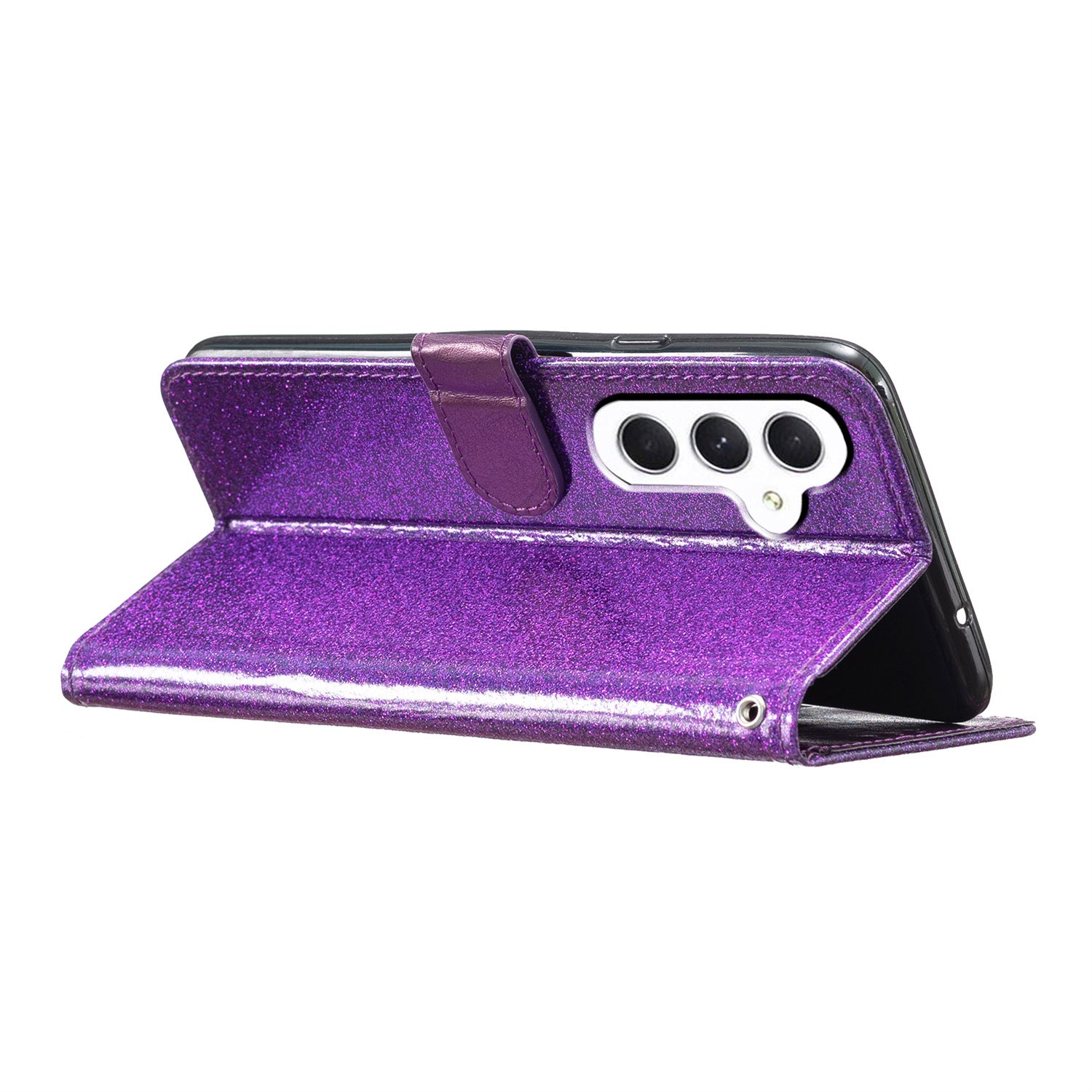 Pro Samsung Galaxy A05s 4G pouzdro Třpytivé PU kožené pouzdro na telefon se stojánkem na peněženku Pro Samsung Galaxy A05s 4G pouzdro Třpytivé PU kožené pouzdro na telefon se stojánkem na peněženku